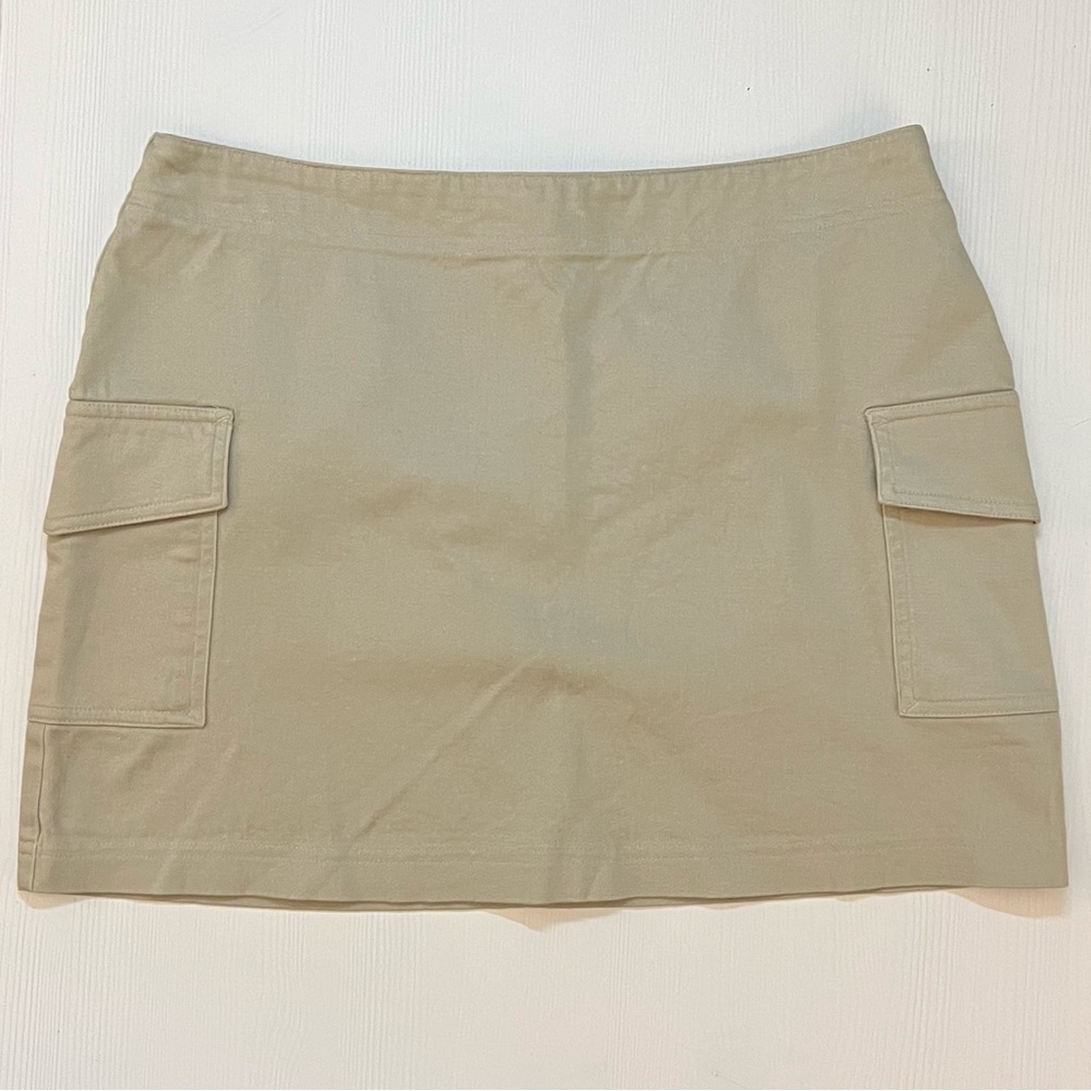 EXPRESS Y2K Cargo Mini Skirt Khaki Size 9/10